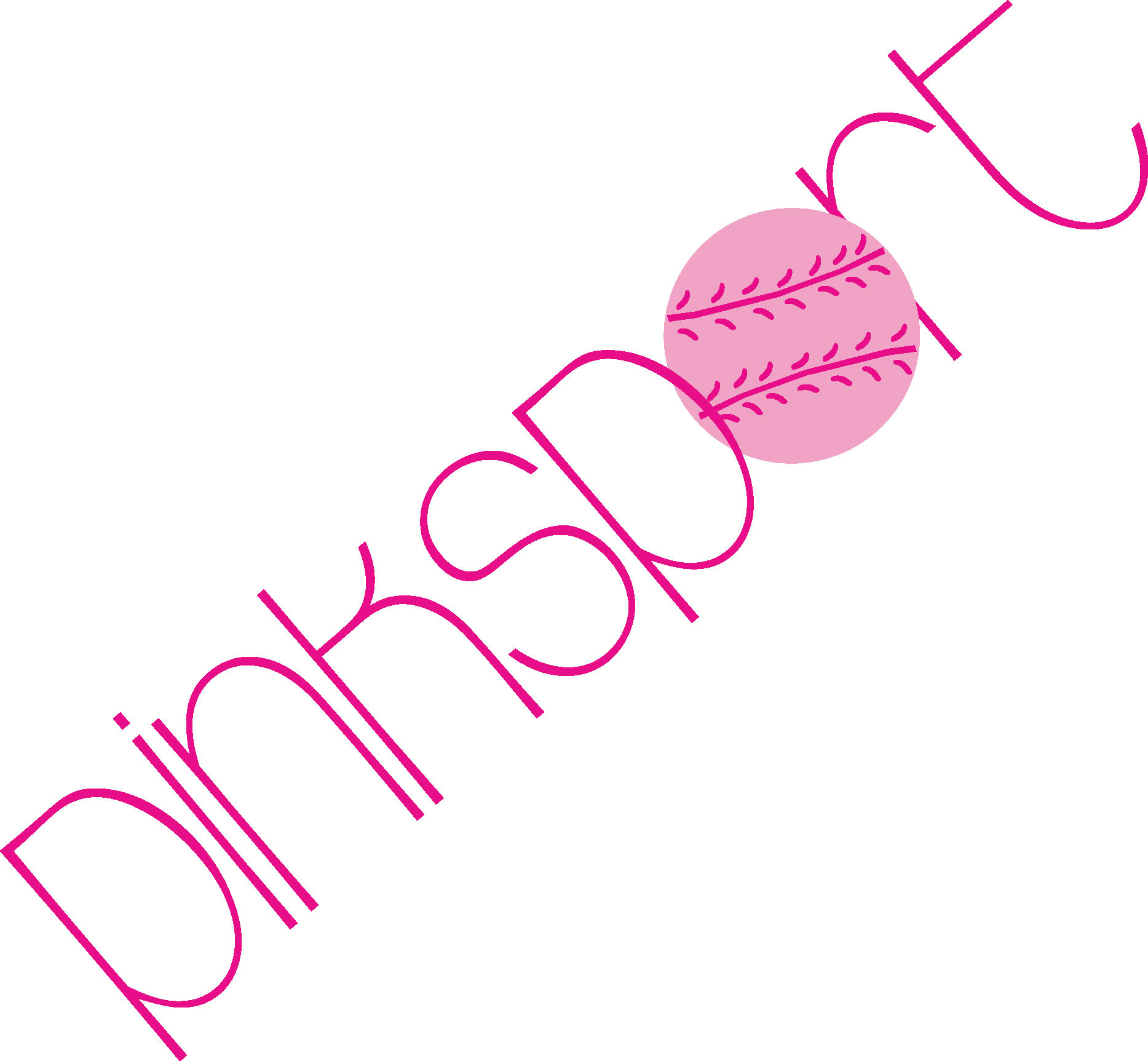 PinkSport Simple Logo Vector Logo